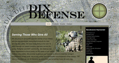 Desktop Screenshot of dixdefense.com