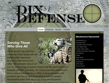 Tablet Screenshot of dixdefense.com